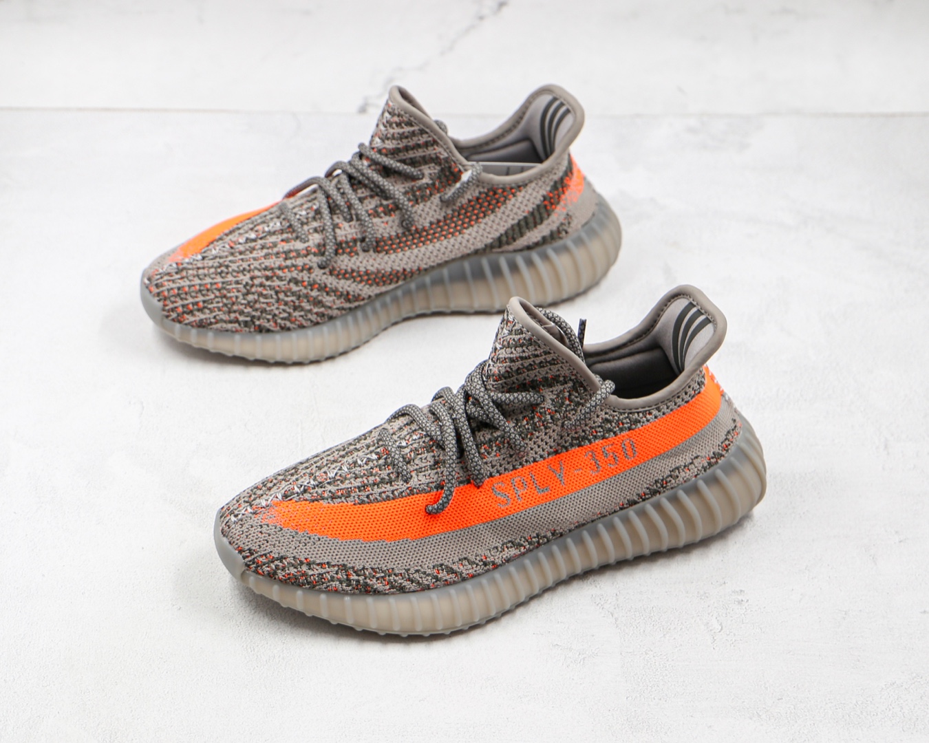 椰子 350 V2 尖端性价比 灰橙色 满天星运动鞋