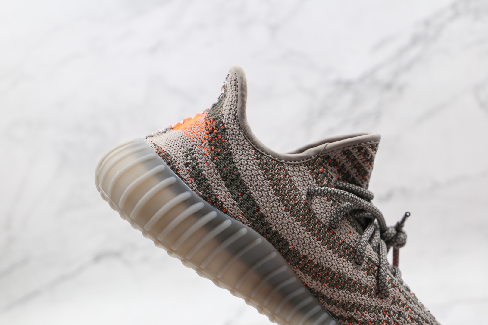 椰子 350 V2 尖端性价比 灰橙色 满天星运动鞋