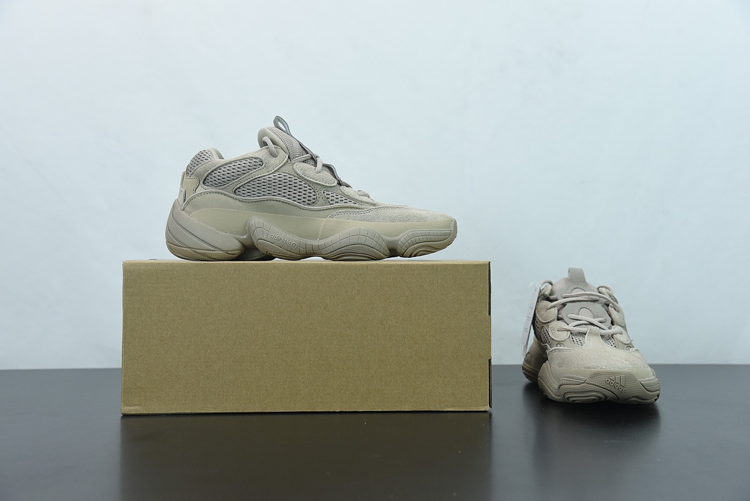 XZ纯原版本 椰子 AD Yeezy500 “Taupe Light”褐色椰子鞋 货号:GX3605