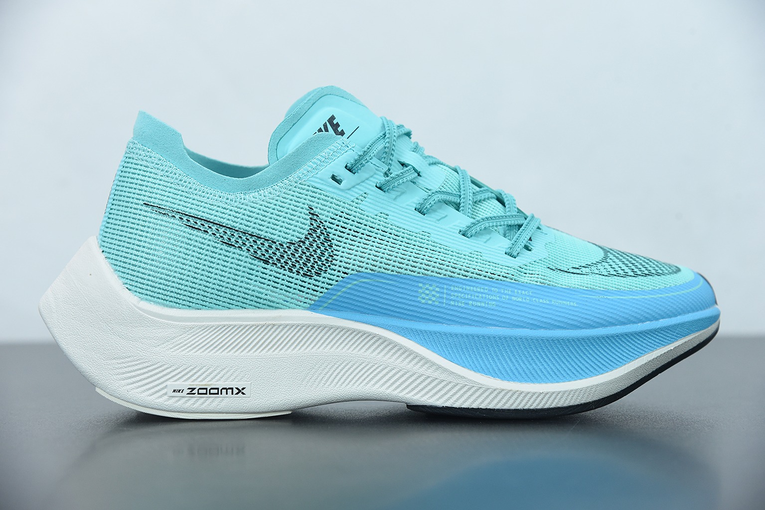 Nk ZoomX Vaporfly NEXT％ 2 马拉松针织面透气运动跑鞋 蓝色 货号：CU4111-300