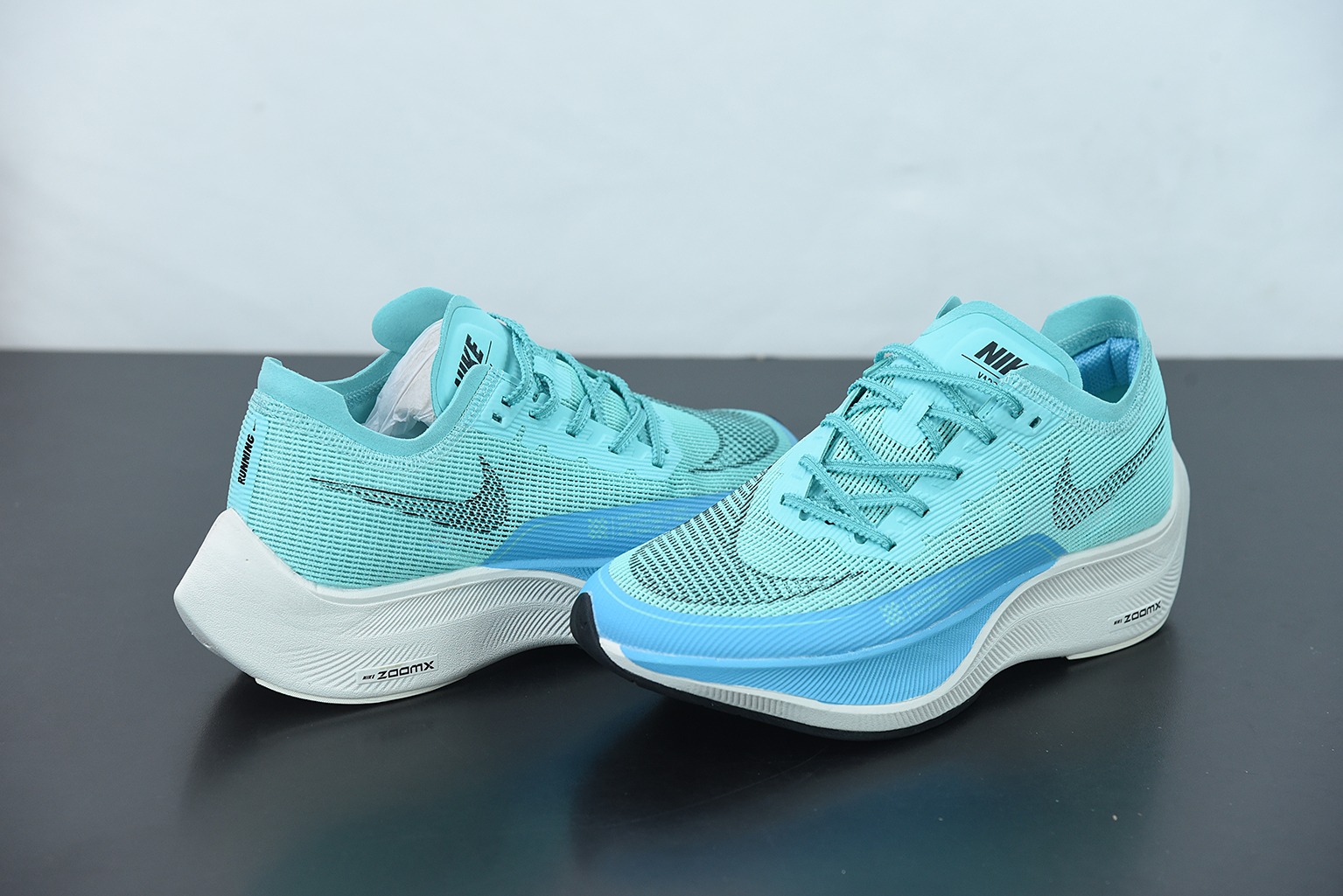 Nk ZoomX Vaporfly NEXT％ 2 马拉松针织面透气运动跑鞋 蓝色 货号：CU4111-300