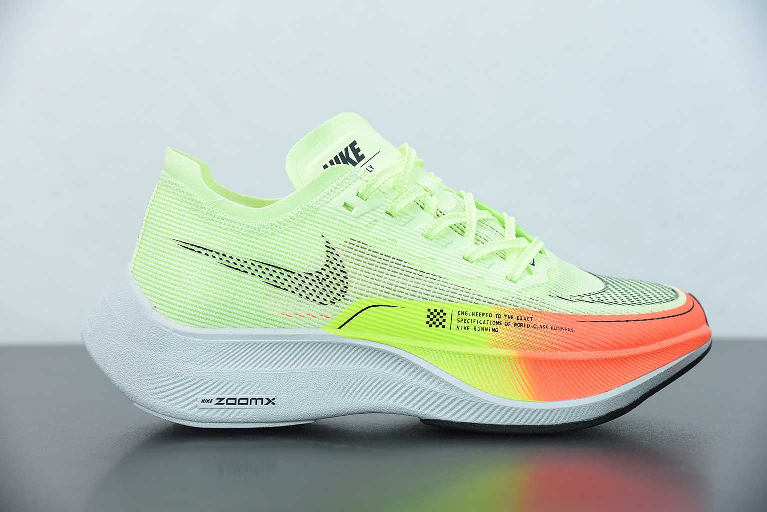 Nk ZoomX Vaporfly NEXT％ 2 马拉松针织面透气运动跑鞋 黄橙 货号：CU4111-700