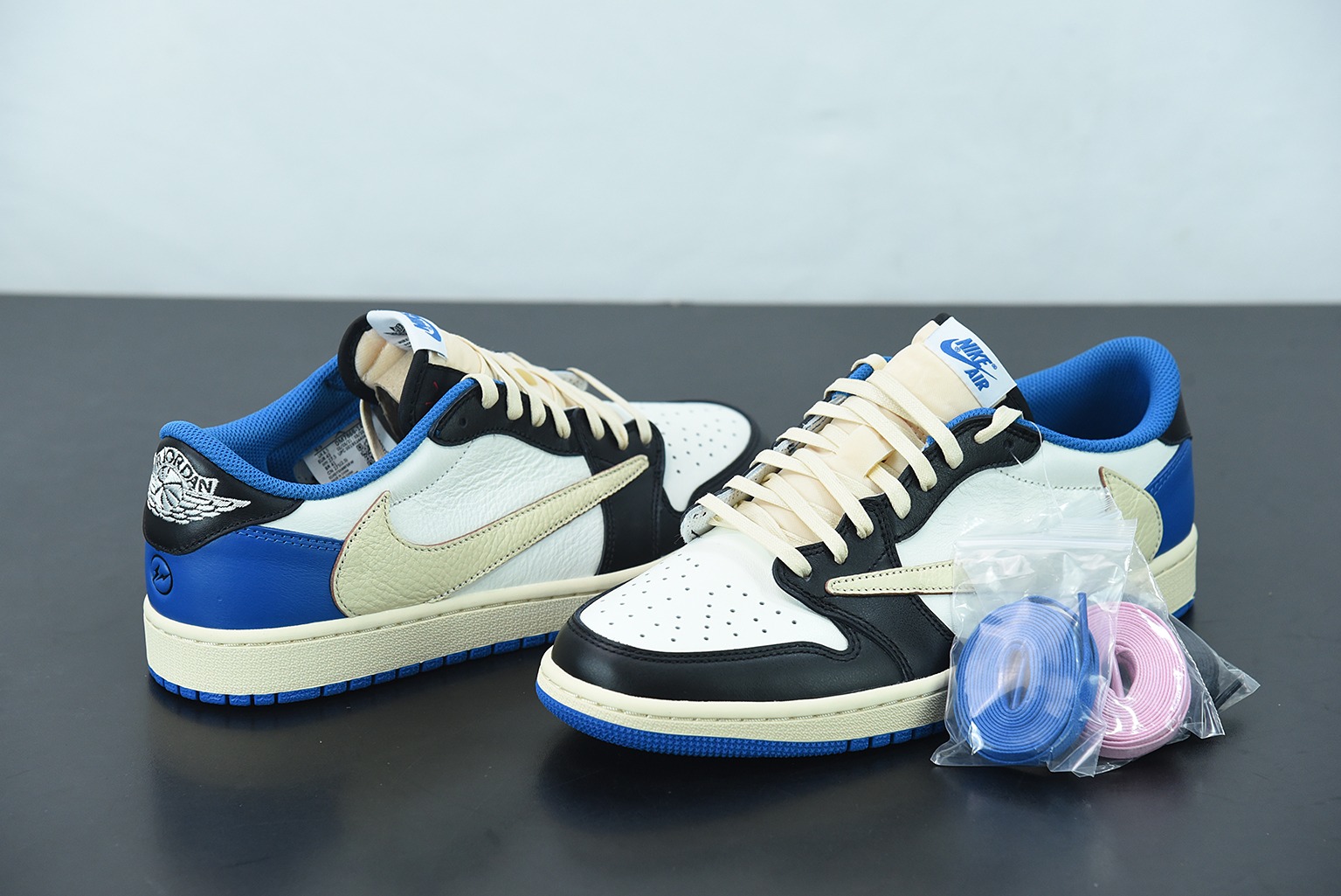 T02C6 纯原Air Jordan 1 AJ1 Low 乔丹1代 AJ1低帮 倒勾 篮球鞋/藤原浩 倒钩 货号:DM7866 140
