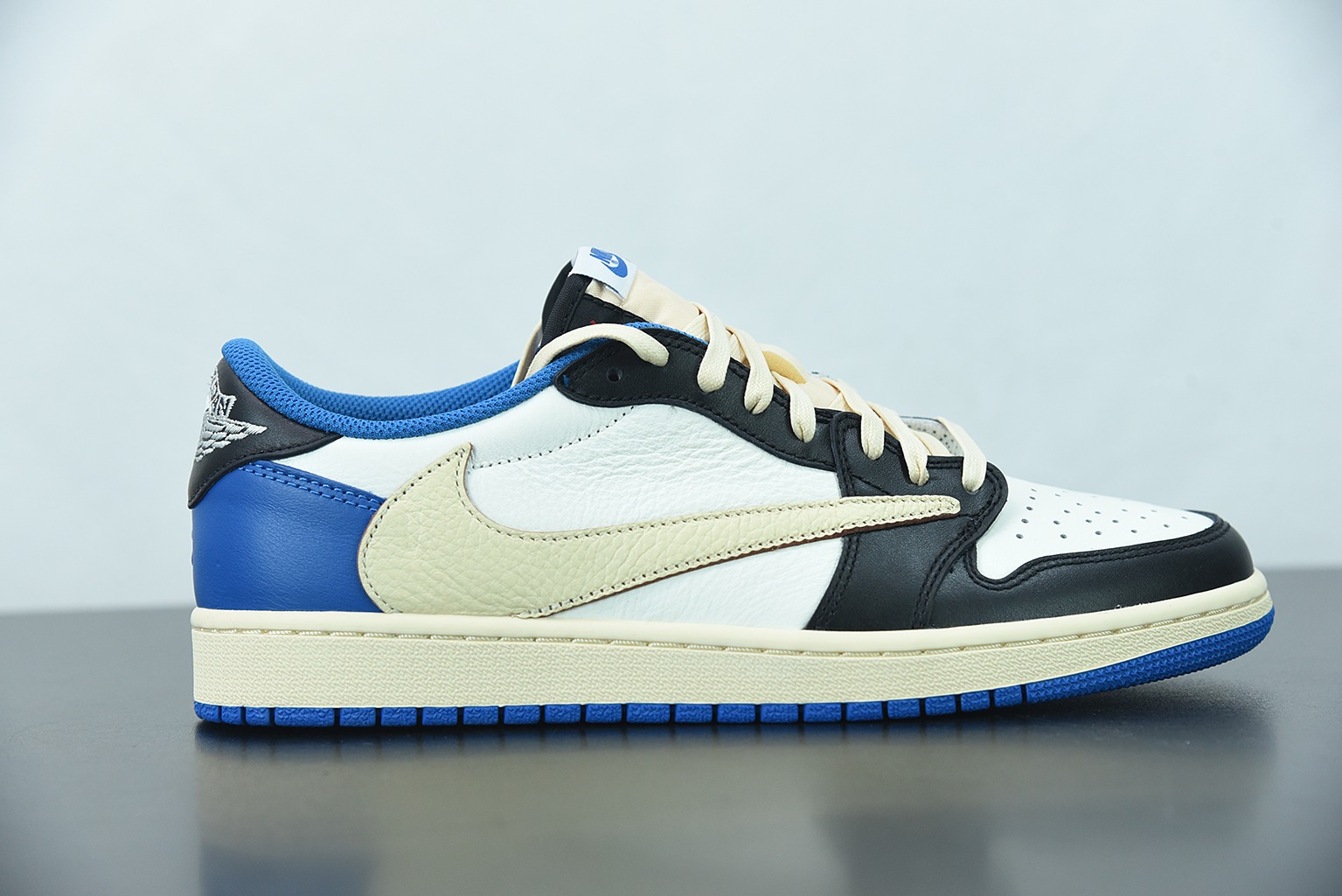 T02C6 纯原Air Jordan 1 AJ1 Low 乔丹1代 AJ1低帮 倒勾 篮球鞋/藤原浩 倒钩 货号:DM7866 140