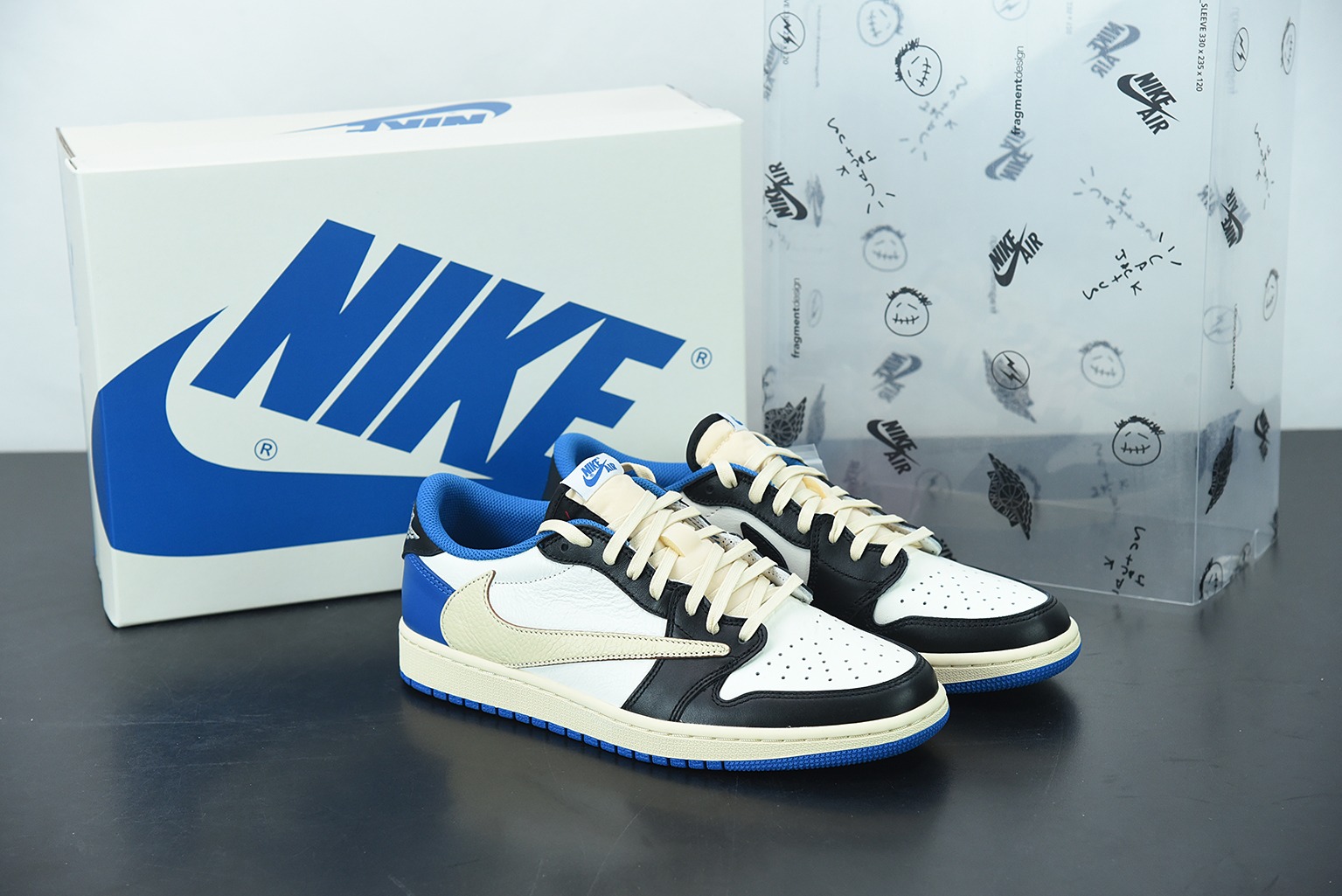 T02C6 纯原Air Jordan 1 AJ1 Low 乔丹1代 AJ1低帮 倒勾 篮球鞋/藤原浩 倒钩 货号:DM7866 140
