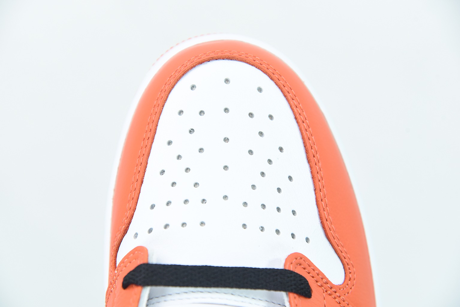 L00H5 纯原版本 Air Jordan 1 Low AJ1 乔丹1代低帮篮球鞋 白 橙扣碎 货号:CZ0790 801