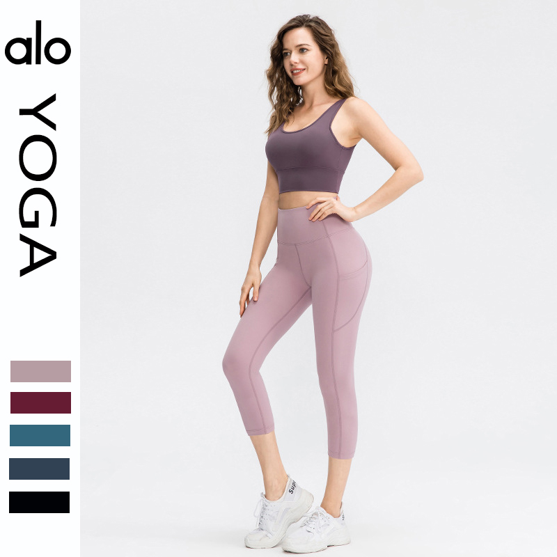 Alo capri yoga pink