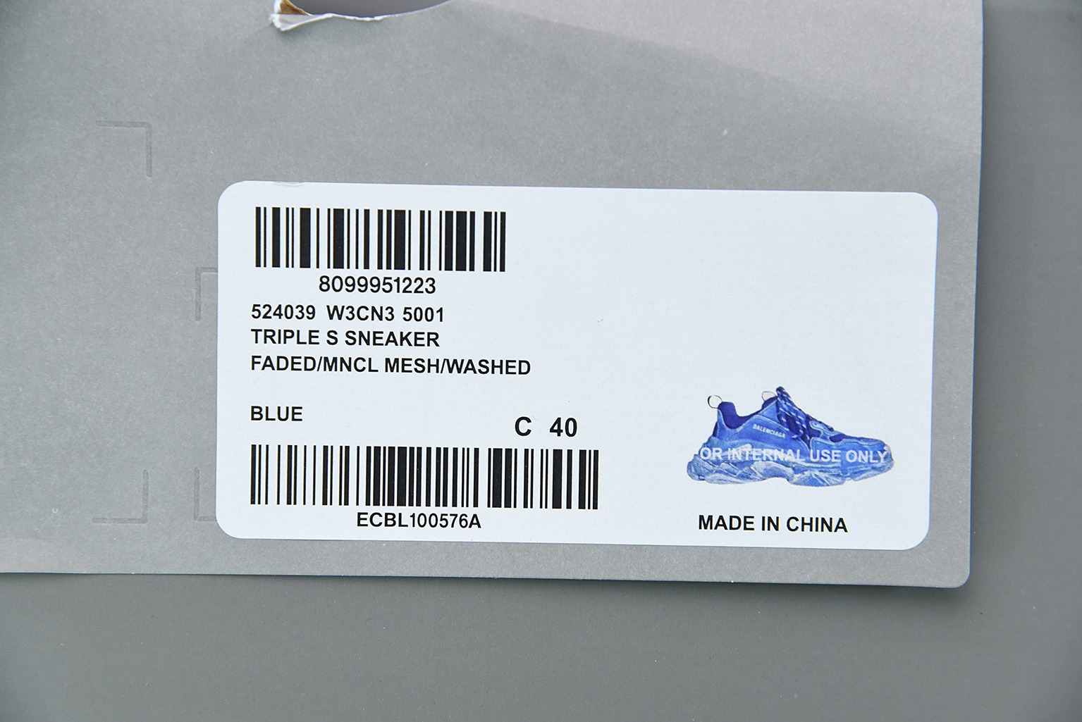 Detalles Balenciaga Generación 1. Frotando Color Azul Viejo Balenciaga 1.0 Primera Generación Retro Dad Shoes Talla: 35…