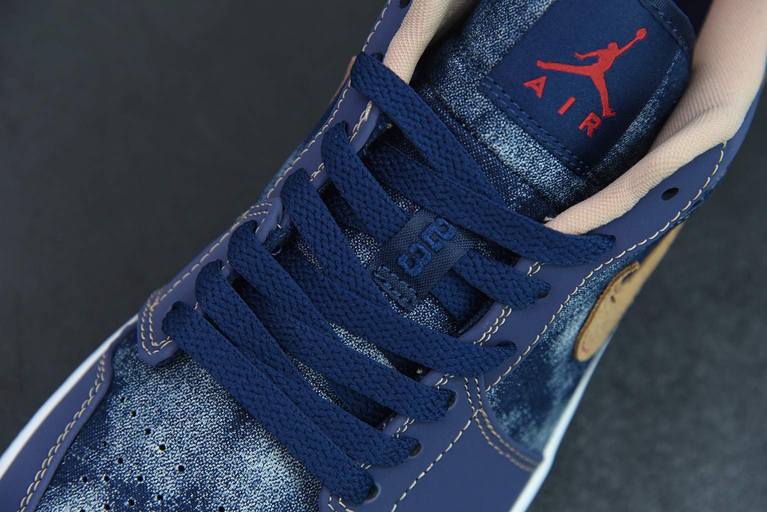 Air Jordan 1 Low AJ1 乔1深蓝牛仔 低帮文化休闲运动板鞋 货号：DH1259-400