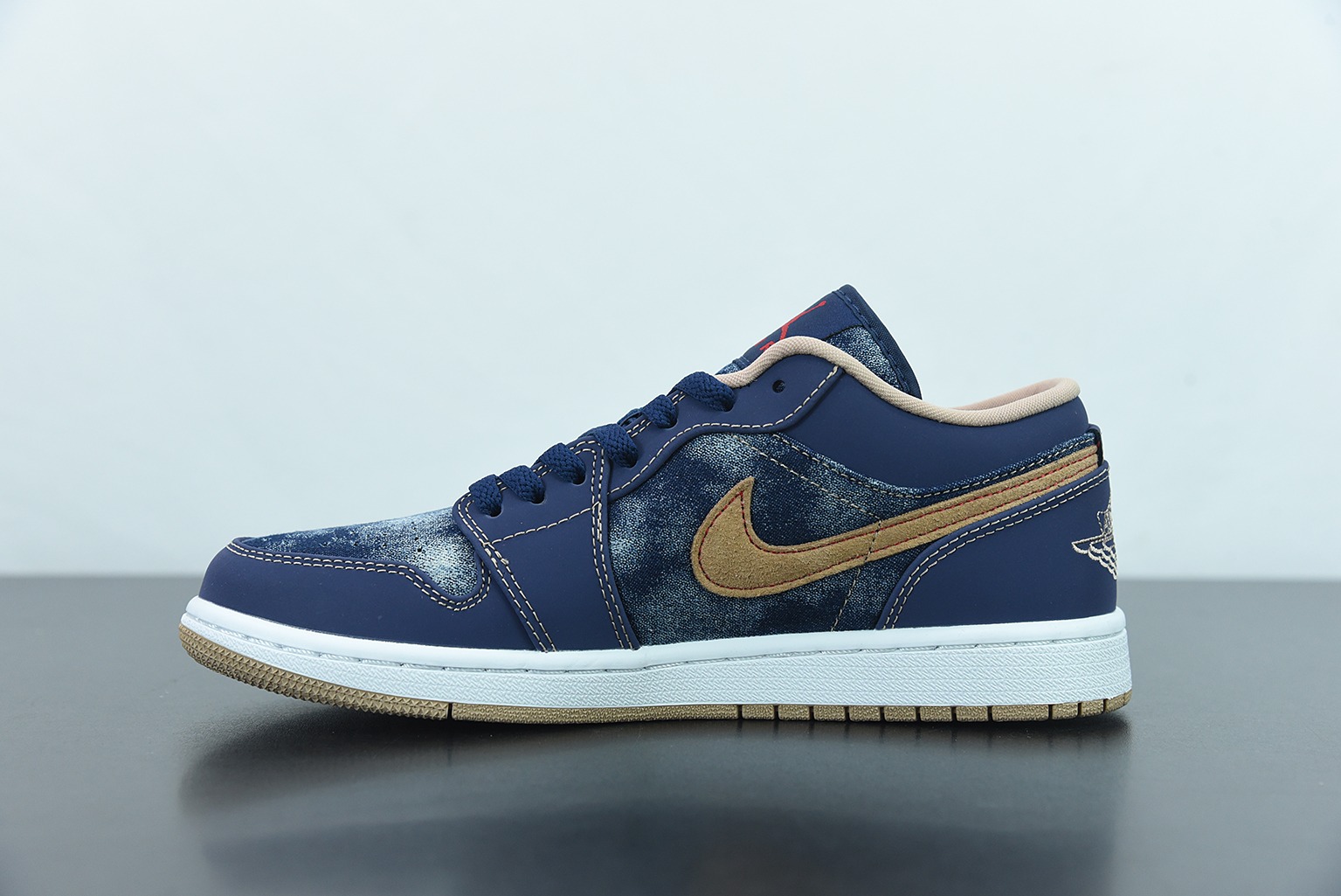 Air Jordan 1 Low AJ1 乔1深蓝牛仔 低帮文化休闲运动板鞋 货号：DH1259-400