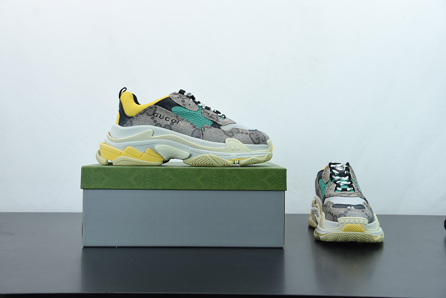 巴黎世家一代 古驰联名 Gucci Balenciaga 巴黎世家 1.0 初代 复古老爹鞋
