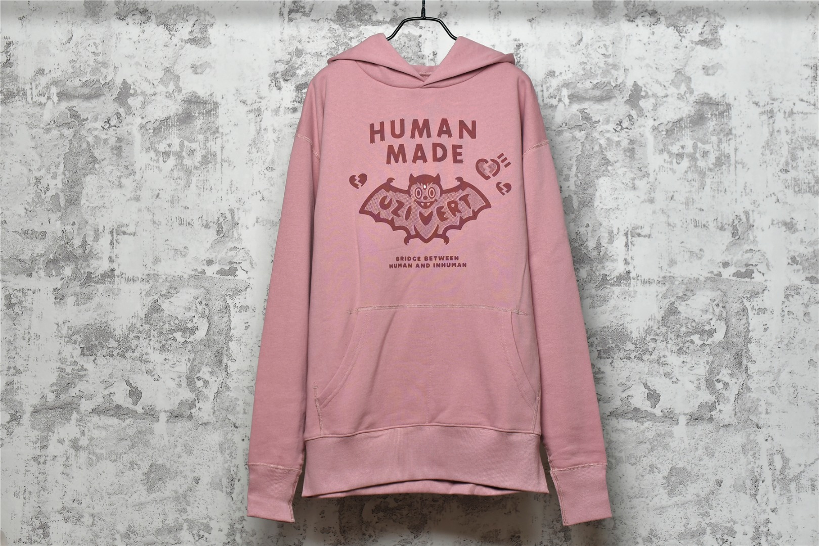 Street item 130965 Human Made 21Fw Bat Pink Diamond Print Hooded Sweater