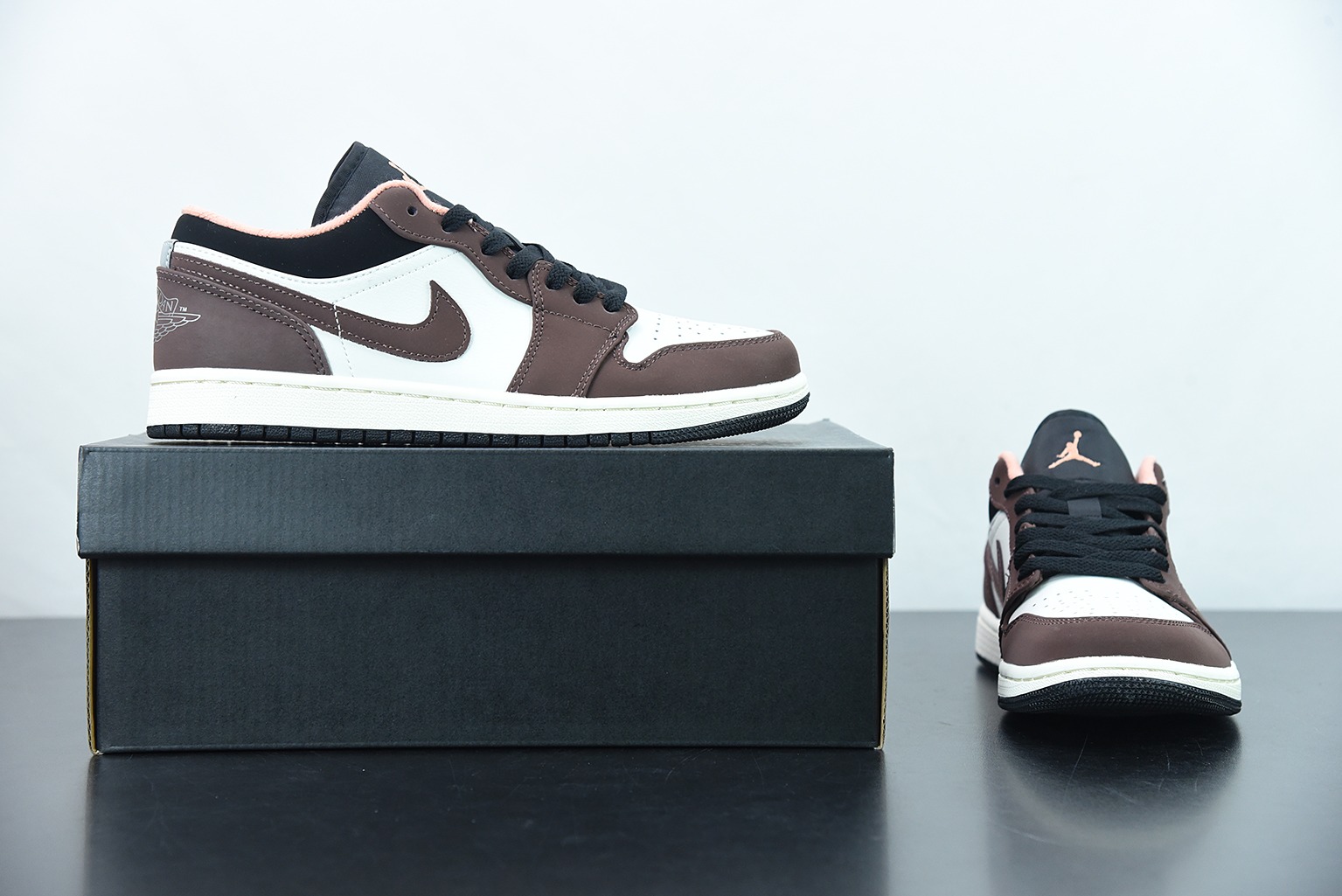 Air Jordan 1 Low AJ1 小摩卡白棕 乔1低帮文化篮球鞋 货号：DC6991-200