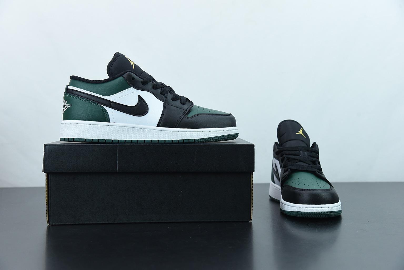 Air Jordan 1 Low 黑绿脚趾 AJ1乔1低帮文化篮球鞋 货号:553558-371