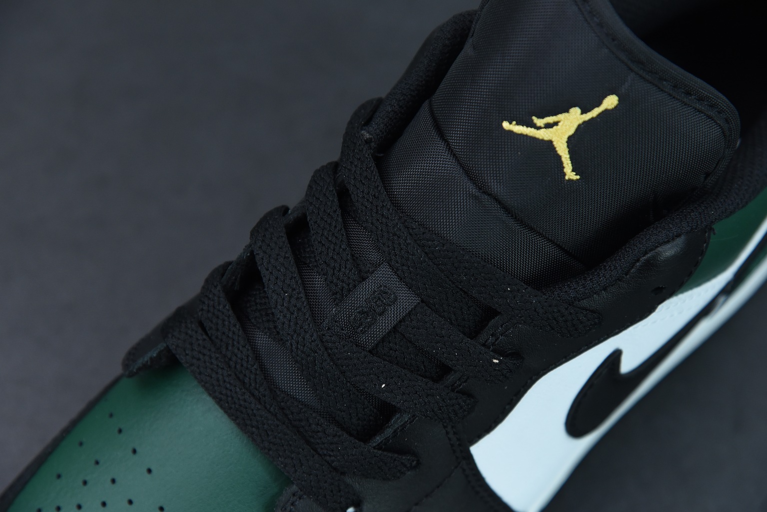 Air Jordan 1 Low 黑绿脚趾 AJ1乔1低帮文化篮球鞋 货号:553558-371