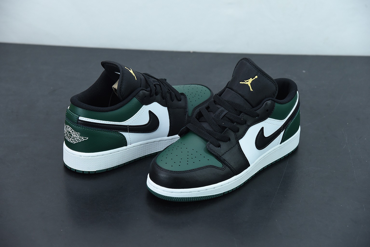 Air Jordan 1 Low 黑绿脚趾 AJ1乔1低帮文化篮球鞋 货号:553558-371