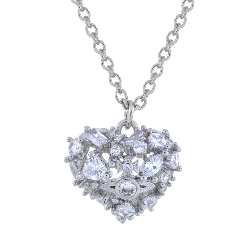 NO:103311,Queen Mother Citizen Love Extra-shaped Zircon - Necklace, Queen Mother Citizen Necklace, Necklace19860909西太后爱心异形锆石-项链,西太后项链,necklace,Jewelry