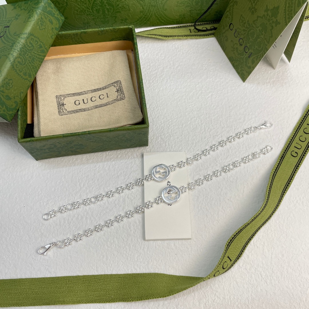 NO:110112,Gucci GUCCI double G snowflake bracelet original, jewelry boutique, gucci, gucci, bracelet19860909古驰GUCCI 双G 雪花手链原版,饰品精品,gucci,gucci,bracelet,Jewelry