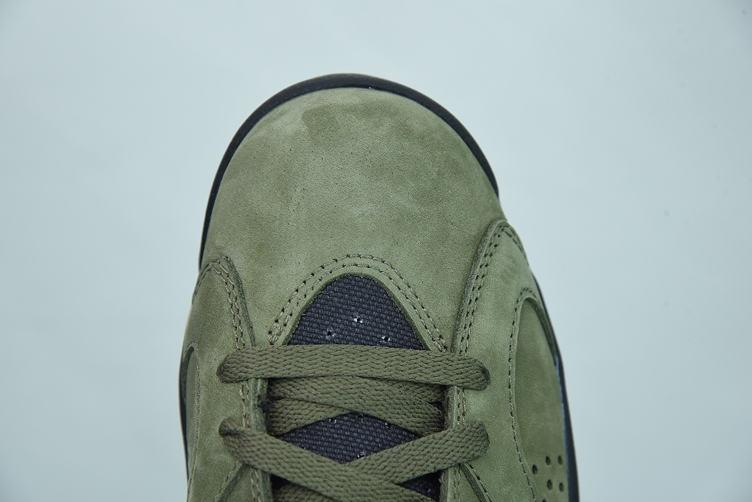 X00L6 纯原版 Air Jordan 6 x TS联名 AJ6 军绿夜光男子高帮篮球鞋 货号：CN1084-200