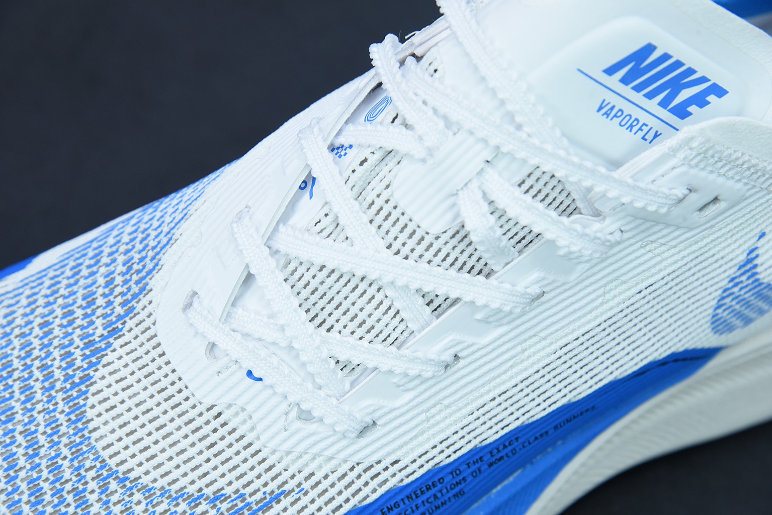 Nk ZoomX Vaporfly NEXT％ 2 马拉松针织面透气运动跑鞋 白蓝 CU4111-102