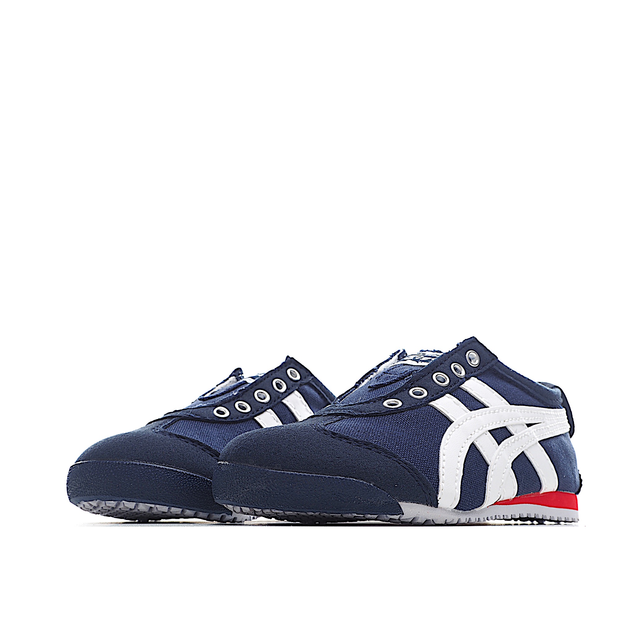 图片[2]-Asics亚瑟士儿童帆布一脚蹬童鞋 超有内涵气质的亚瑟士.. 帆布款也太可爱了吧，一脚蹬款式穿脱超方便，入园太赞啦，不怕撞款，独一无二就是你家娃⭐ 尺码：22.5码–39码-选品中心