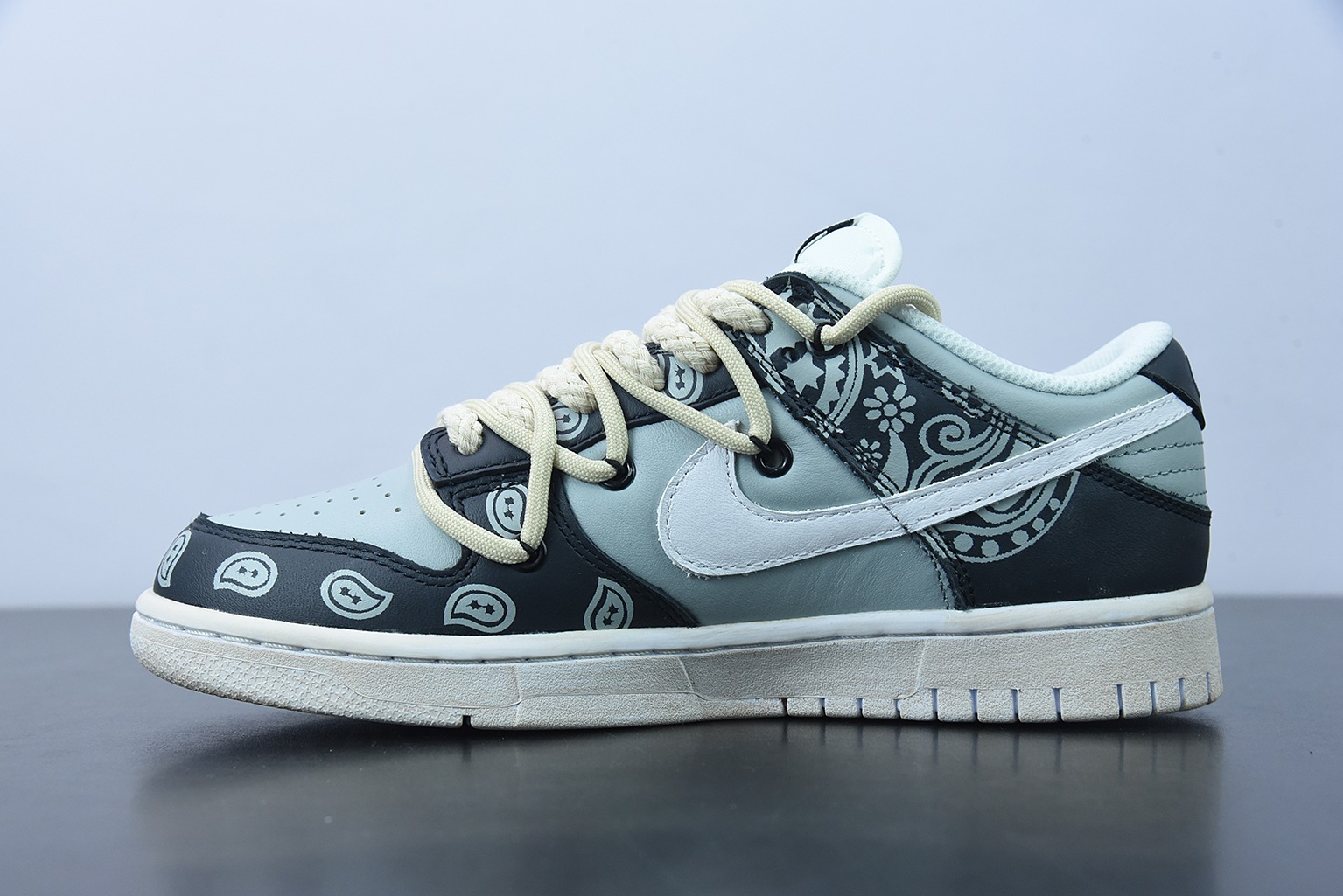 0H3G5 纯原版本 Nk Dunk Low "Retro" Vibe风做旧 解构鞋带 烟灰色 SB低帮运动休闲板鞋 DD1503-109