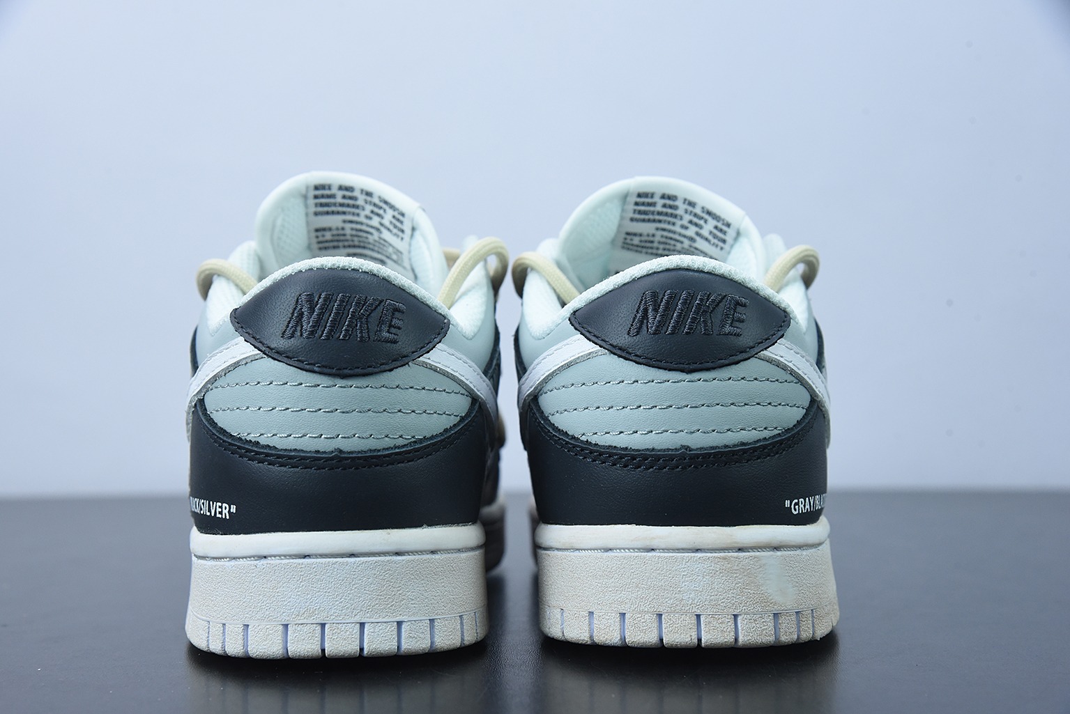 0H3G5 纯原版本 Nk Dunk Low "Retro" Vibe风做旧 解构鞋带 烟灰色 SB低帮运动休闲板鞋 DD1503-109