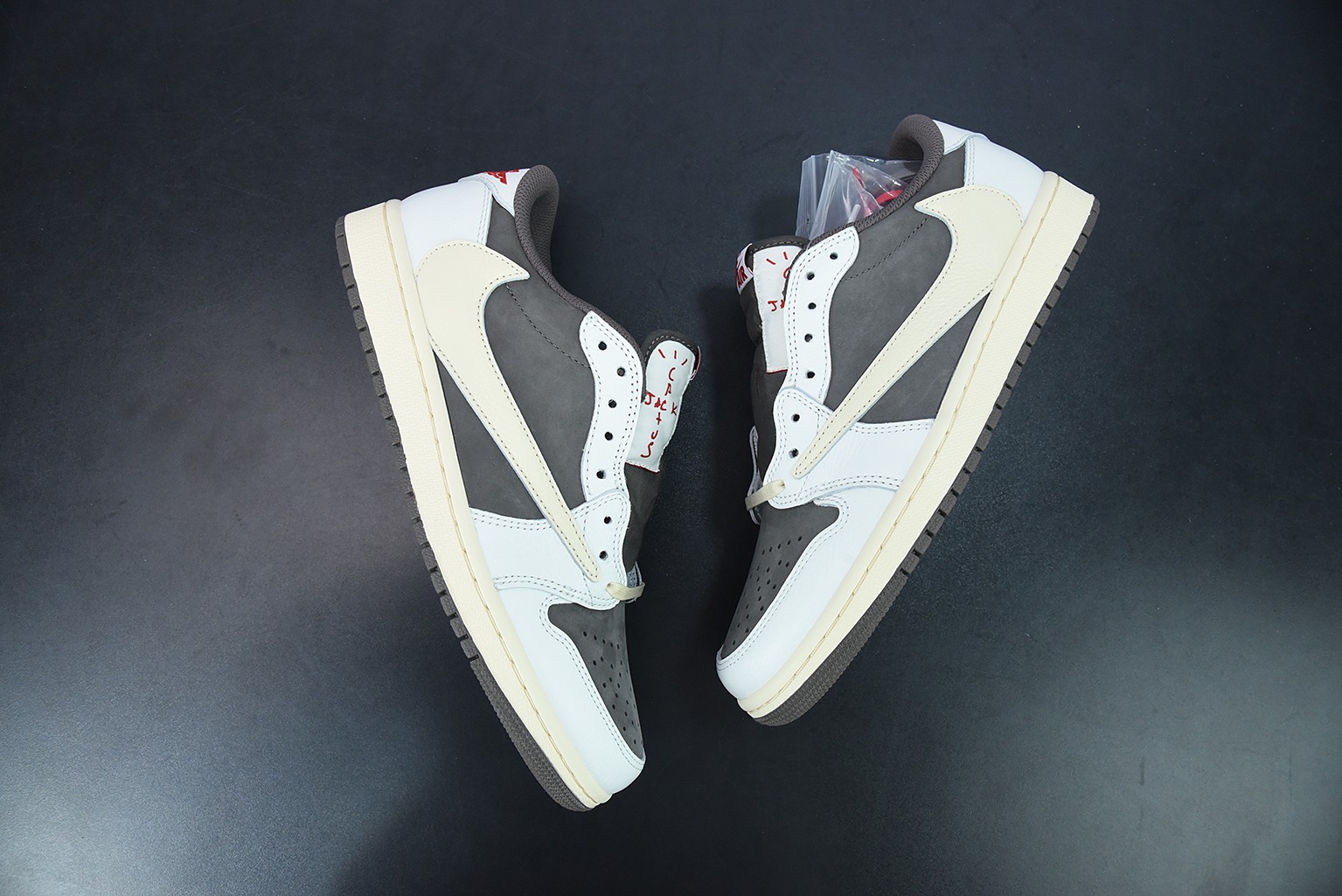 0H2K6 纯原 Travis Scott x AJ1 Low OG SP TS联名白棕倒勾低帮 DM7866-162