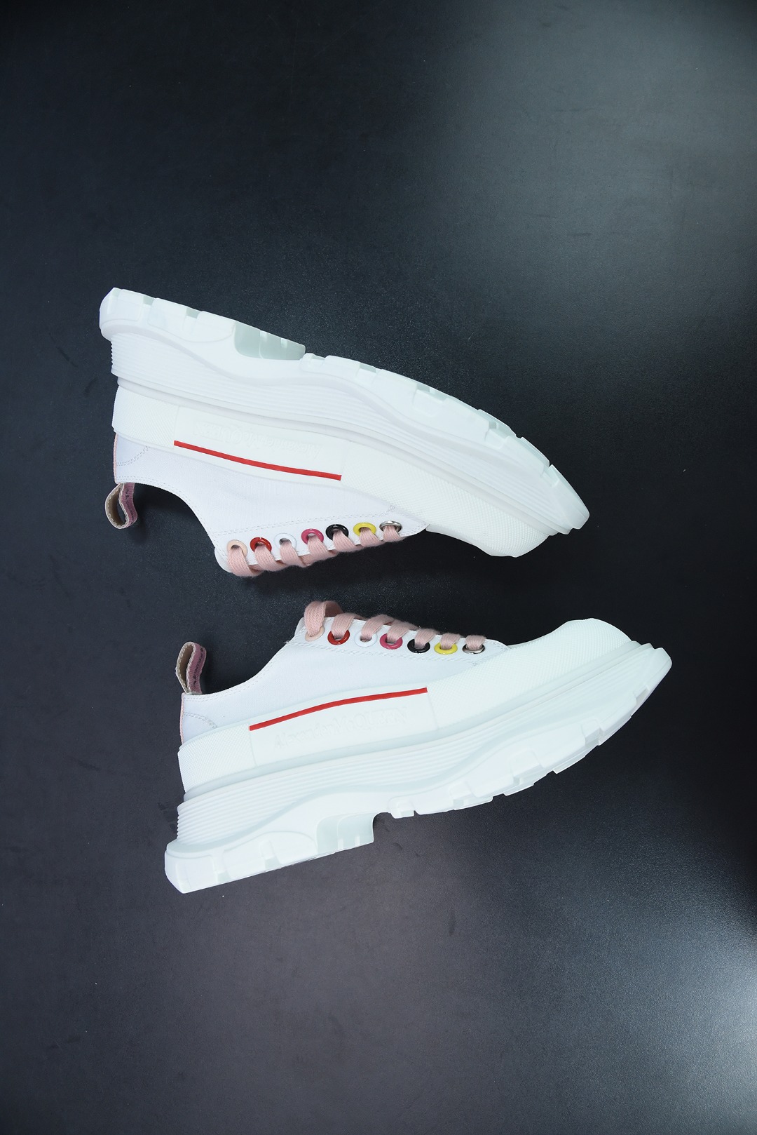 Alexander McQueen/亚历山大麦昆松糕鞋厚底增高帆布鞋Y07H5