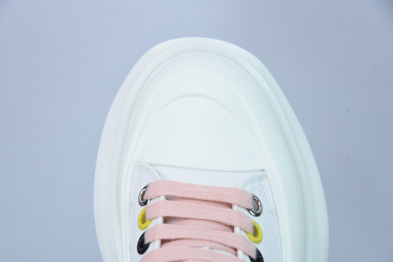 Alexander McQueen/亚历山大麦昆松糕鞋厚底增高帆布鞋Y07H5