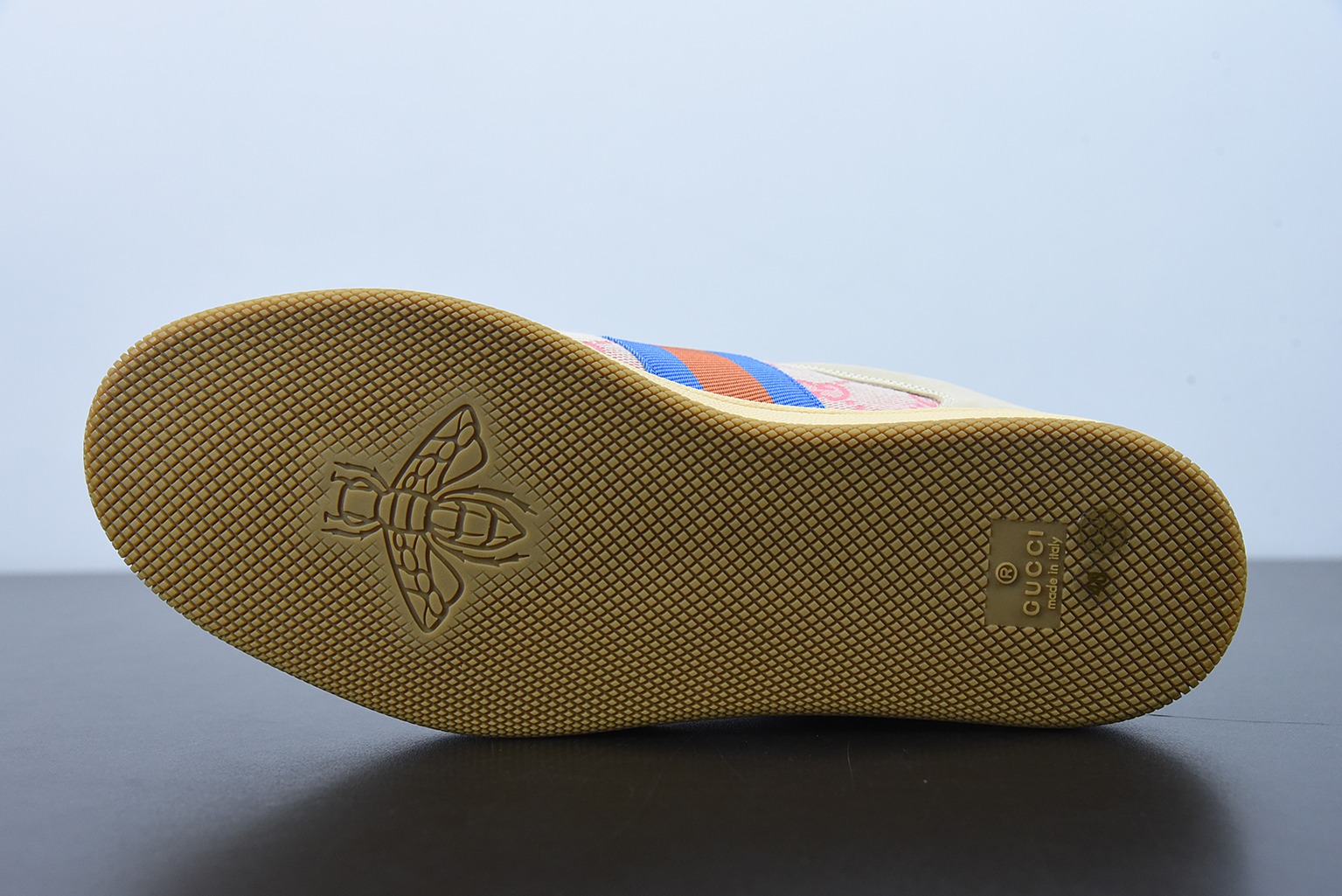 Gucci古驰小脏鞋系列 纯原绿盒 Distressed Screener sneaker 经典原型复古百搭做旧小脏板鞋