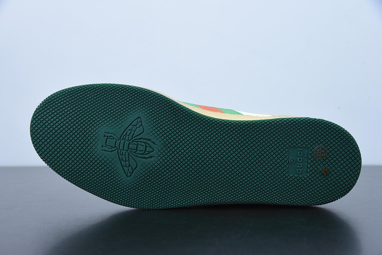 Gucci古驰小脏鞋系列 纯原绿盒 Distressed Screener sneaker 经典原型复古百搭做旧小脏板鞋