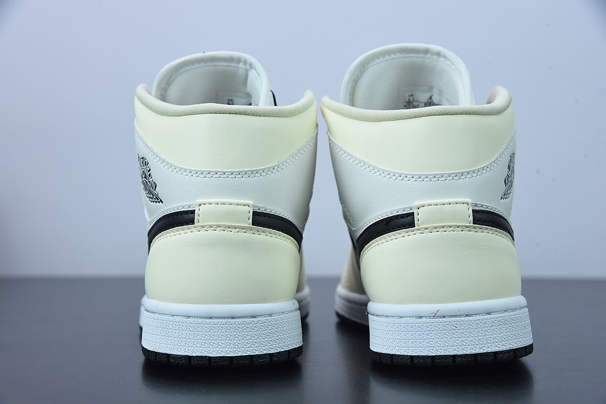 Air Jordan 1 Mid AJ1 乔1奶白椰奶 中邦篮球鞋 货号：BQ6472-121