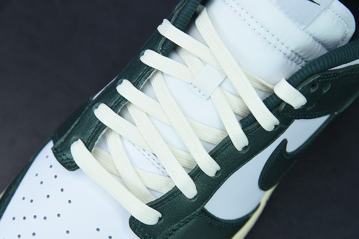 M03B5 纯原版本 NK Dunk Low " Vintage Green" 白绿做旧 低帮运动休闲板鞋货号: DQ8580-100