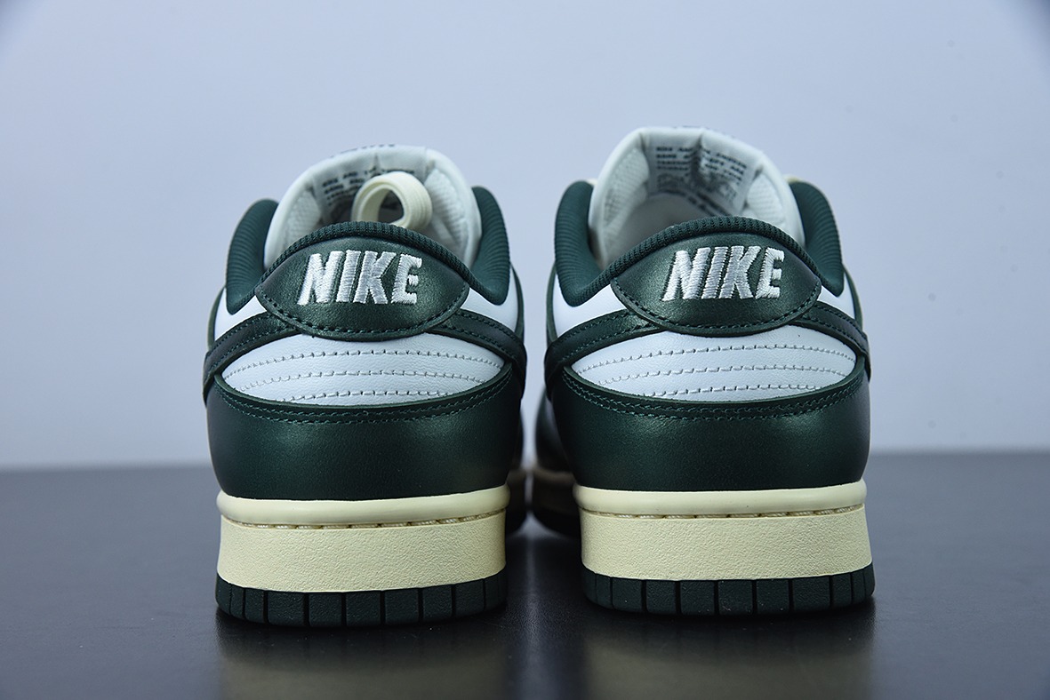 M03B5 纯原版本 NK Dunk Low " Vintage Green" 白绿做旧 低帮运动休闲板鞋货号: DQ8580-100