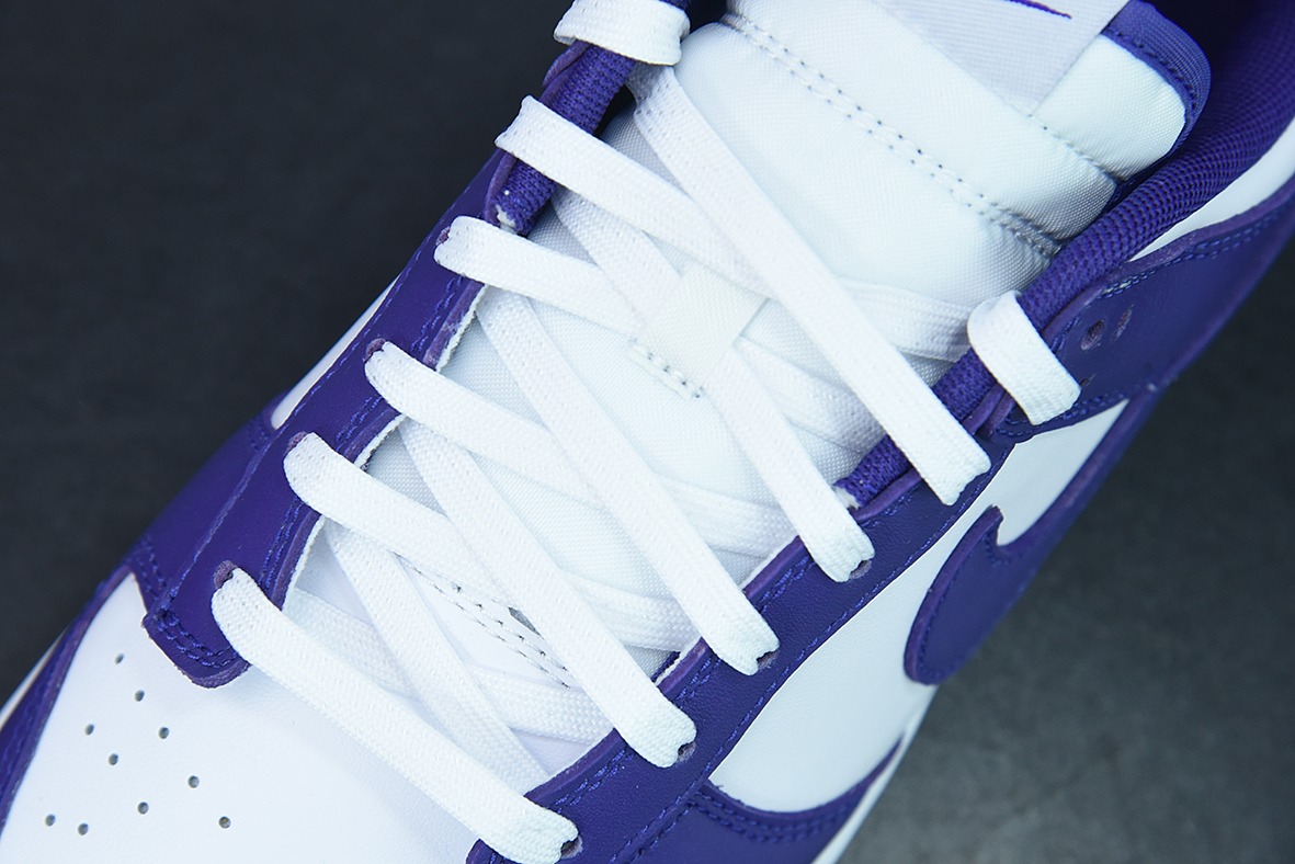 M00B5 纯原版本 NK Dunk Low " Court Purple" 白紫 低帮运动休闲板鞋 货号:DD1391-104