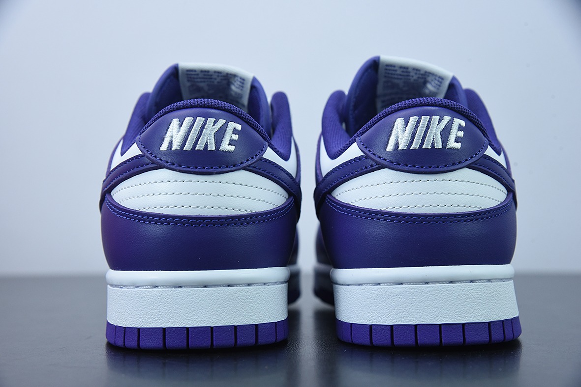 M00B5 纯原版本 NK Dunk Low " Court Purple" 白紫 低帮运动休闲板鞋 货号:DD1391-104
