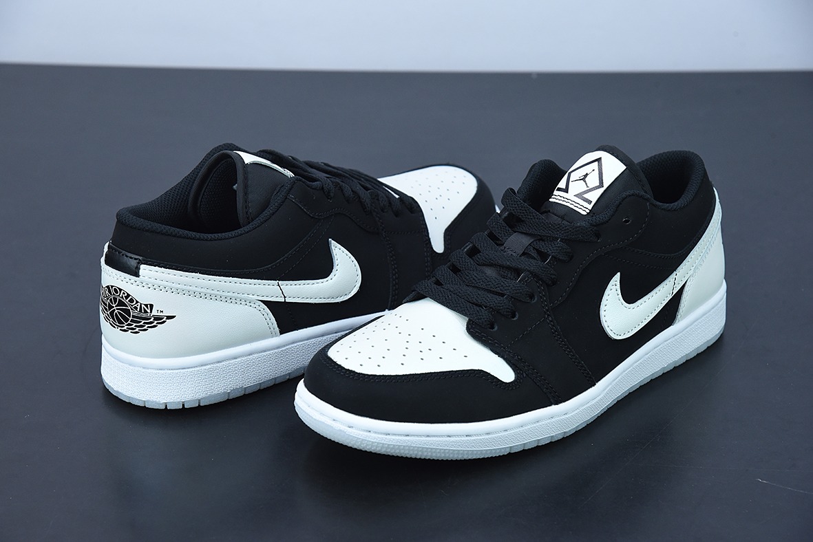 Air Jordan 1 AJ1 Low低帮 珠光白黑熊猫 男鞋 货号：DH6931-001