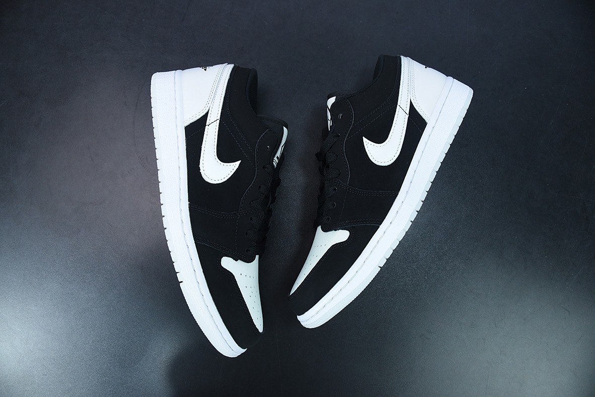 Air Jordan 1 AJ1 Low低帮 珠光白黑熊猫 男鞋 货号：DH6931-001
