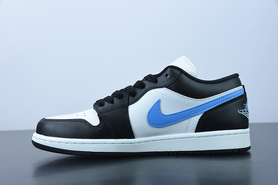 Air Jordan 1 University Blue AJ1low 低帮黑白蓝篮球鞋货号:DC0774-041