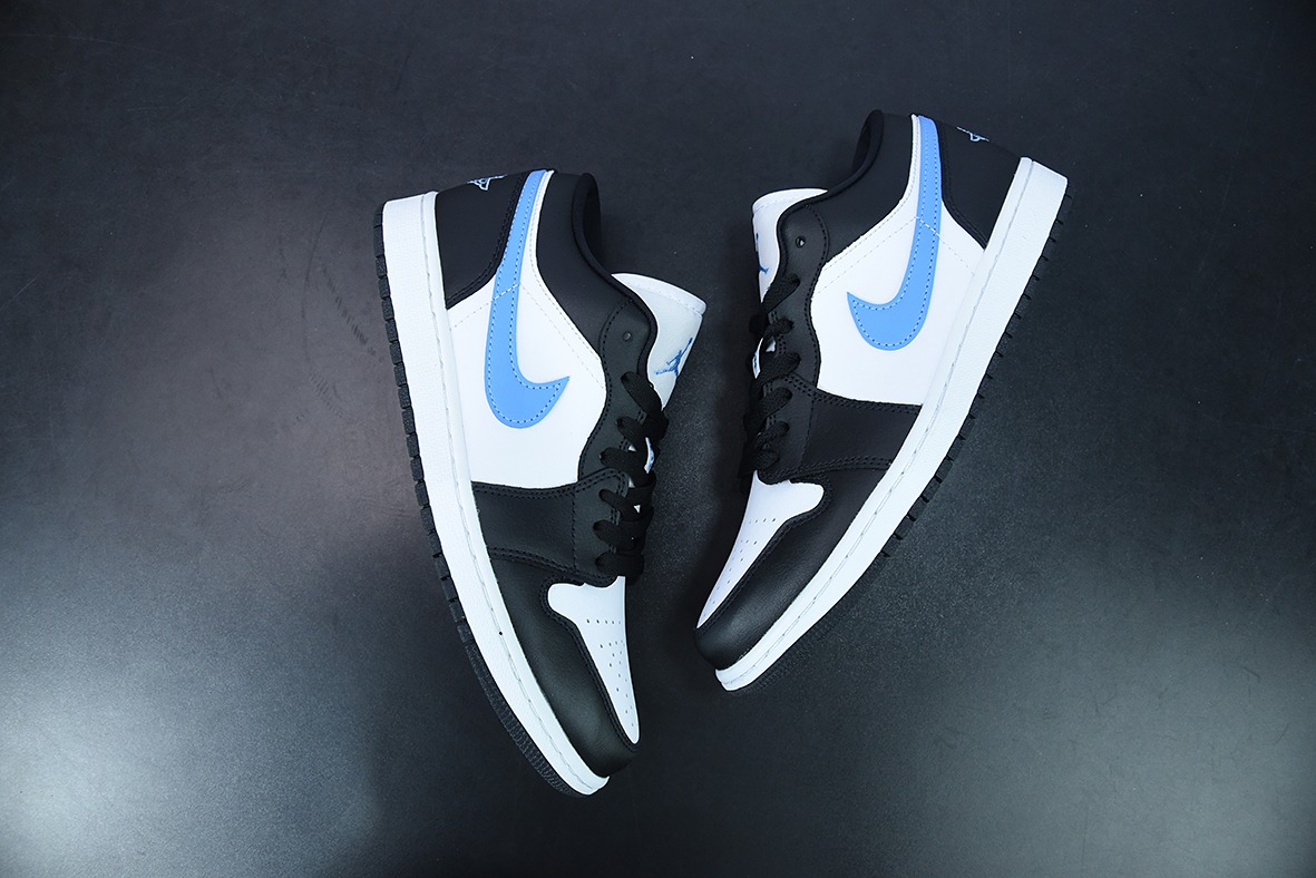 Air Jordan 1 University Blue AJ1low 低帮黑白蓝篮球鞋货号:DC0774-041