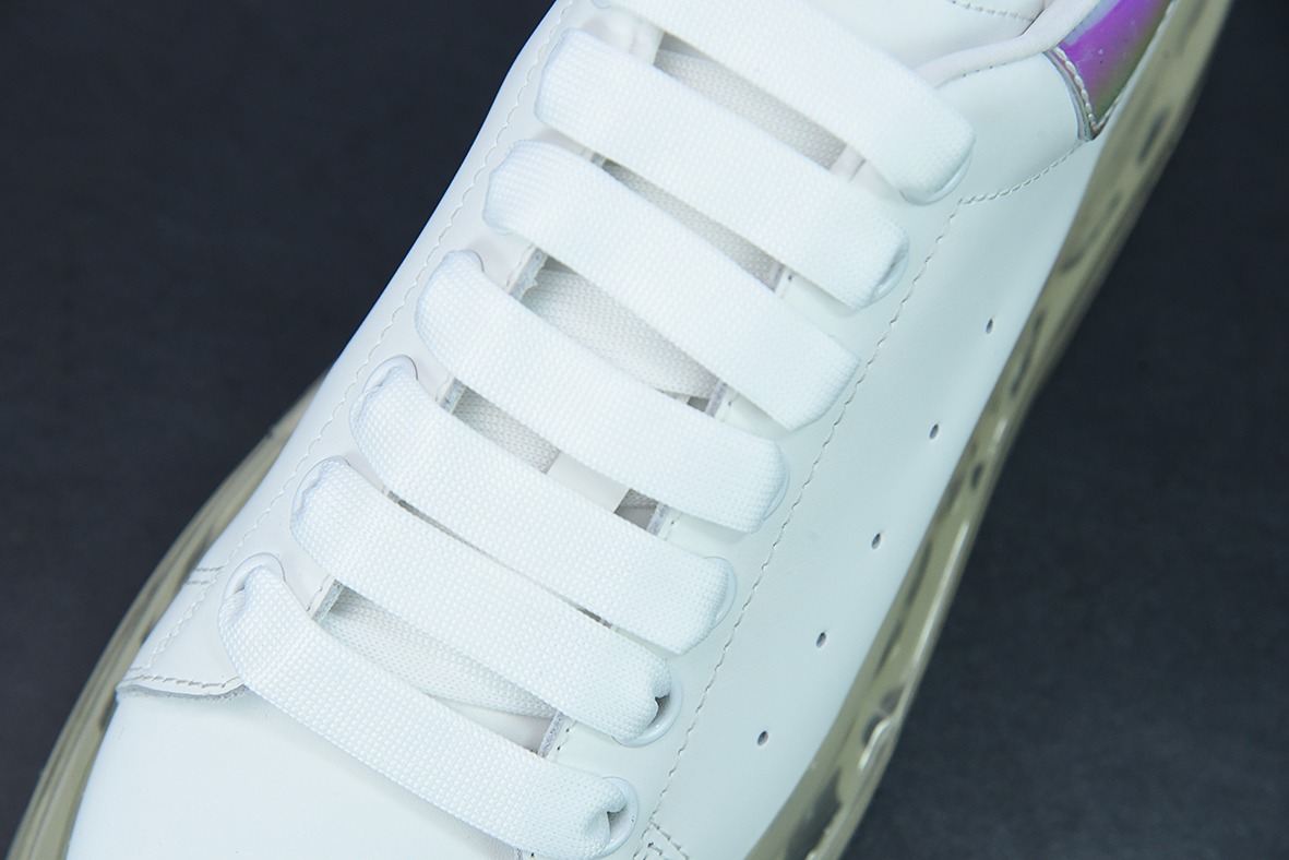亚历山大·麦昆Alexander McQueen Air Cushion Sneaker低帮时装厚底休闲气垫运动小白鞋“
