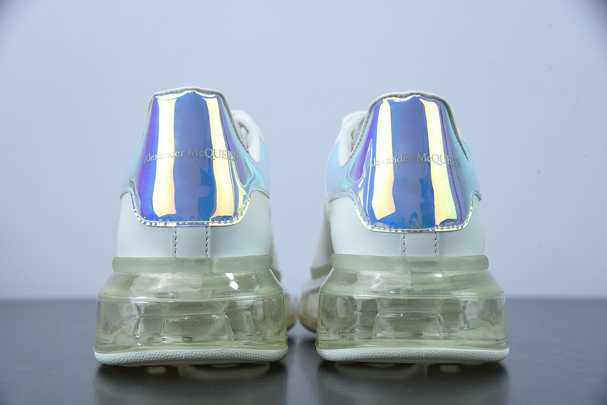 亚历山大·麦昆Alexander McQueen Air Cushion Sneaker低帮时装厚底休闲气垫运动小白鞋“