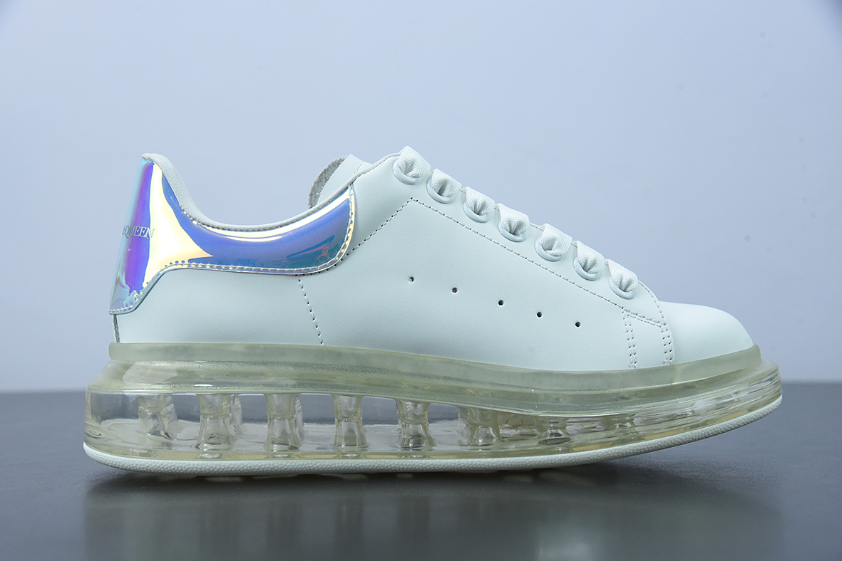 亚历山大·麦昆Alexander McQueen Air Cushion Sneaker低帮时装厚底休闲气垫运动小白鞋“