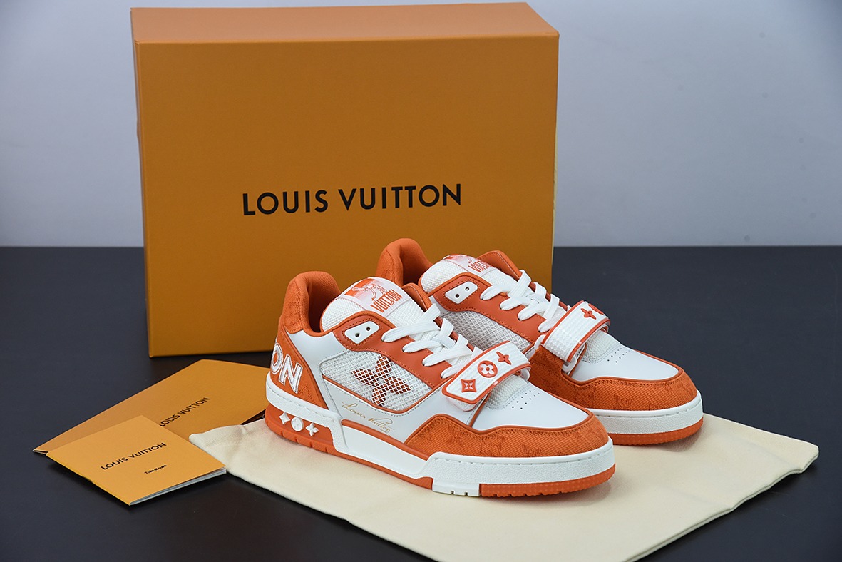 LV/路易威登 2022S限定 官方最新配色男士Trainer运动鞋