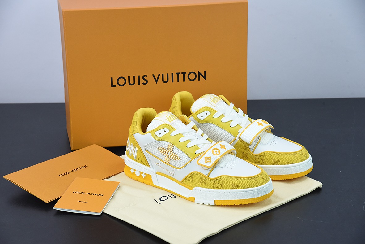 LV/路易威登 2022S限定 官方最新配色男士Trainer运动鞋