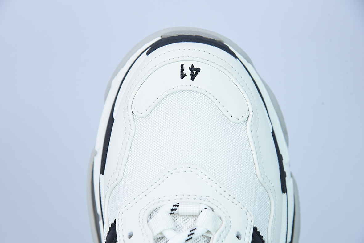 Adidas x Balenciaga Triple S Clear SoleSneaker"White/Black"时装复古厚底增高百搭休闲运动姥爷球鞋5504328000