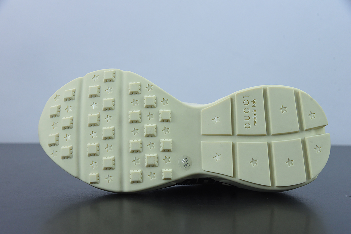 Gucci Rhyton Vintage Trainer Sneaker 古驰老爹5D皮革角状复古慢跑鞋
