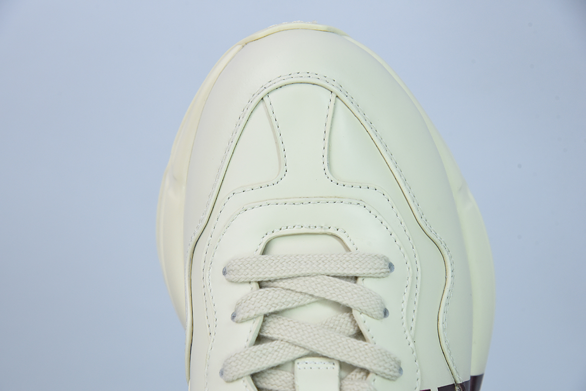 Gucci Rhyton Vintage Trainer Sneaker 古驰老爹5D皮革角状复古慢跑鞋