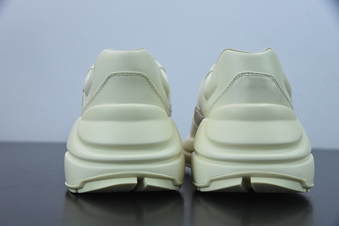 Gucci Rhyton Vintage Trainer Sneaker 古驰老爹5D皮革角状复古慢跑鞋